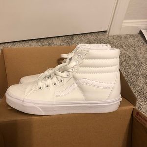 White high top vans